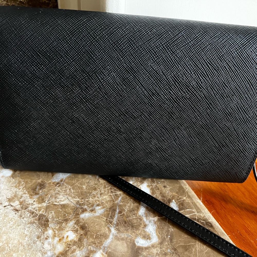 Prada Santiago and leather Wallet with Shoulder strap. Two bill comp and 8 cc . - Picture 7 of 9